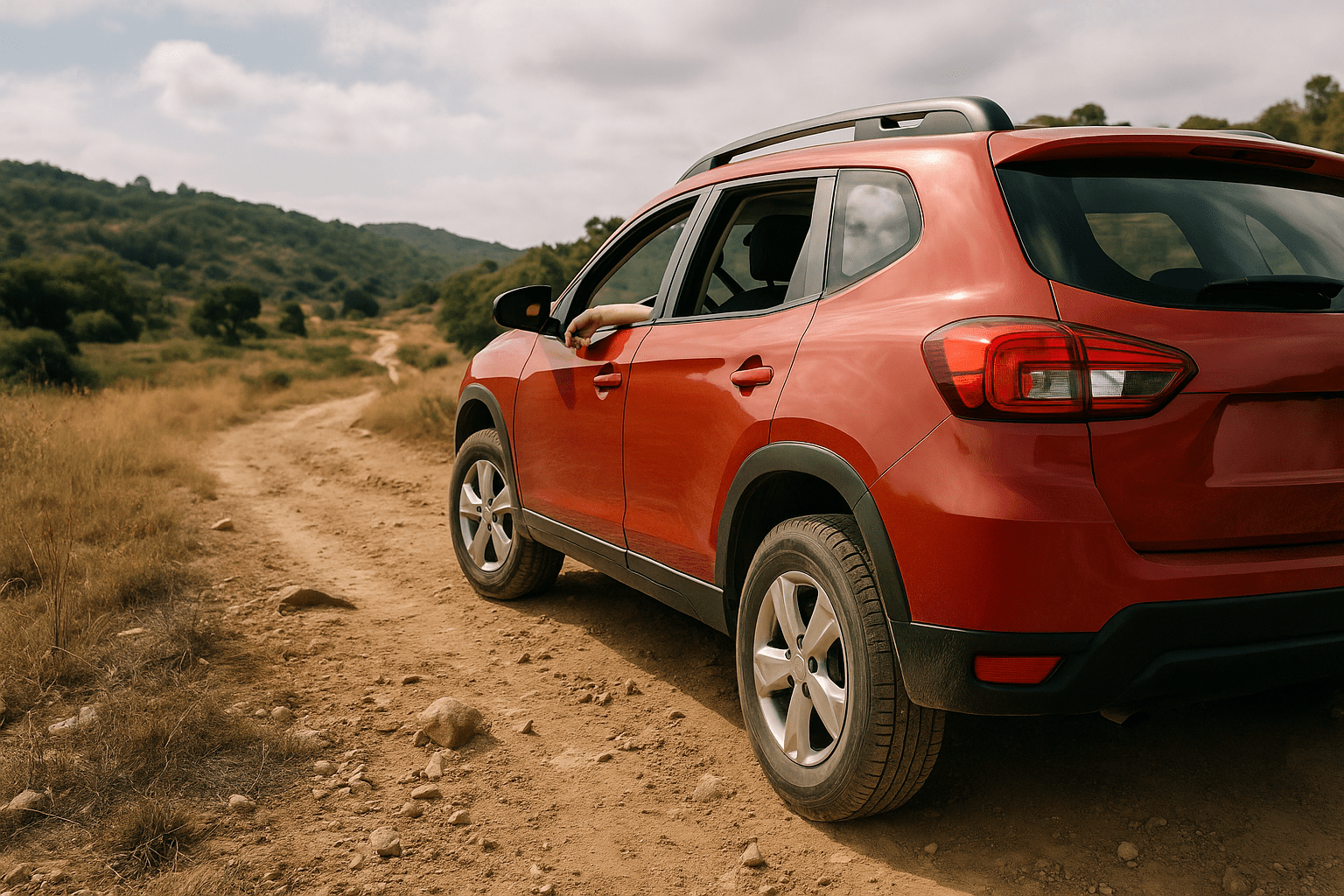 Off-road rijden met een huurauto